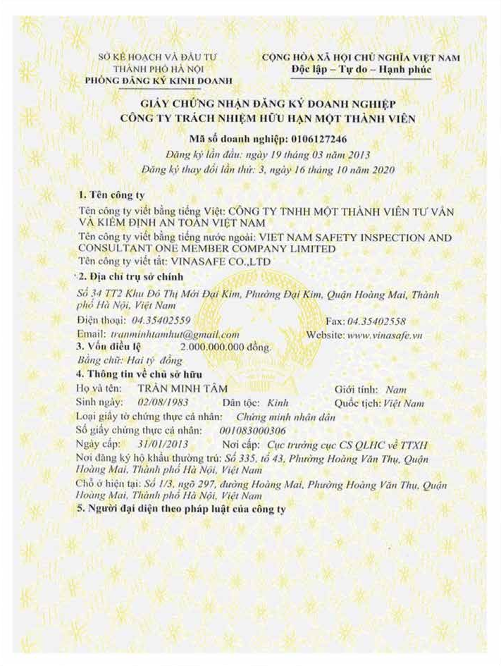 Giấy đăng ký kinh doanh